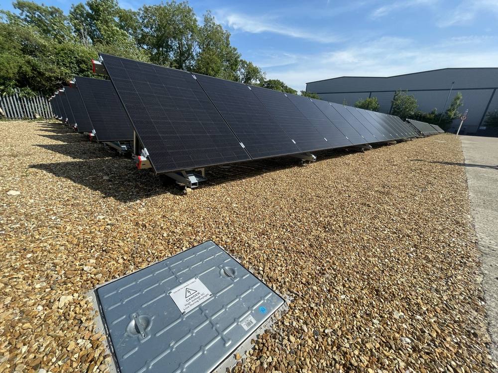 Ground-mounted solar PV array